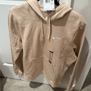 Nike Men's Beige Hoodie Sweater